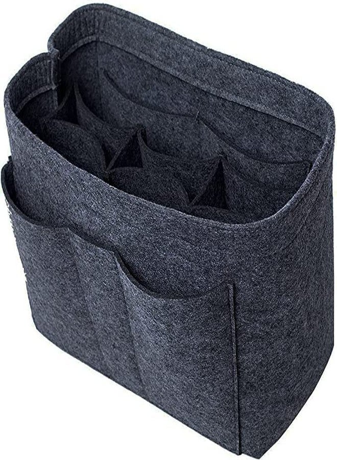 Advance Geotextiles Women Felt Purse Organizer Insert for Ladies Handbag, Tote, Hobo Bag Storage Purse Divider, Multiple Storage Compartment - Dark Grey(13.4x6.7x7.1) inch (X-Large) - Image 1